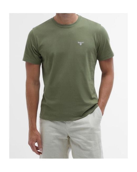 Barbour Green Essential Sports T-Shirt for men