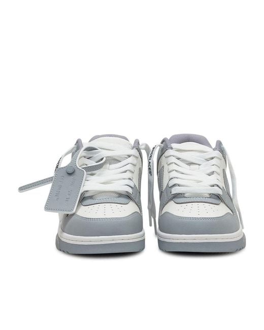 Off-White c/o Virgil Abloh Gray Out Of Office Lace-Up Sneakers