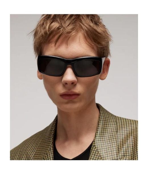 Gucci Black Rectangular Frame Sunglasses for men