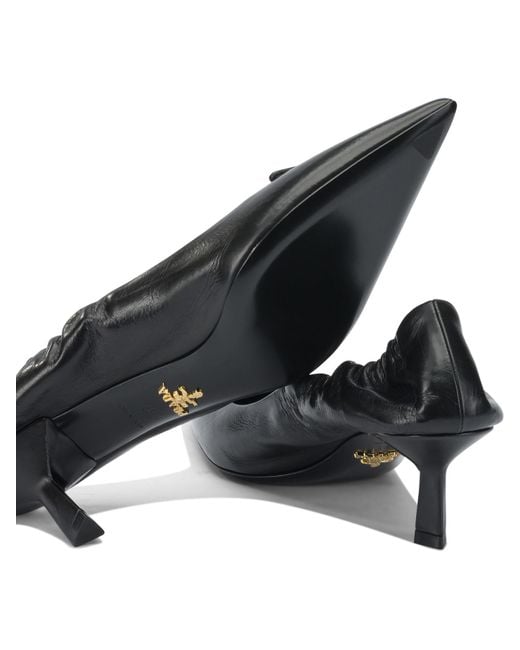 Prada Black Pointed-Toe Pumps