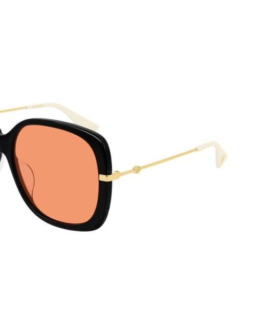 Gucci White Logo Details Sunglasses