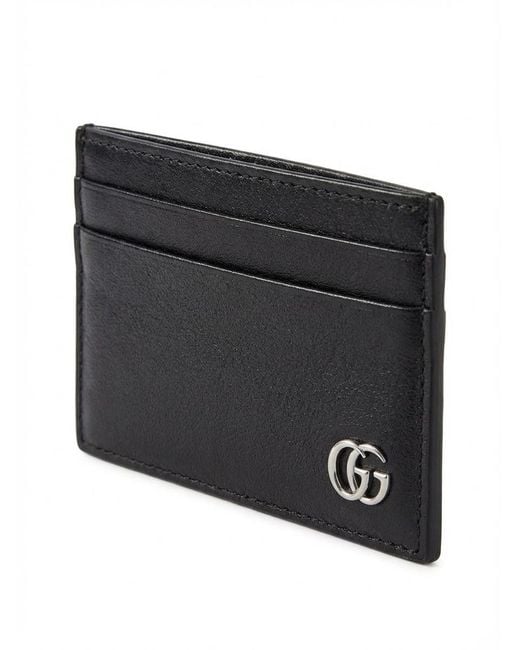 Gucci Black Gg Marmont Card Case for men