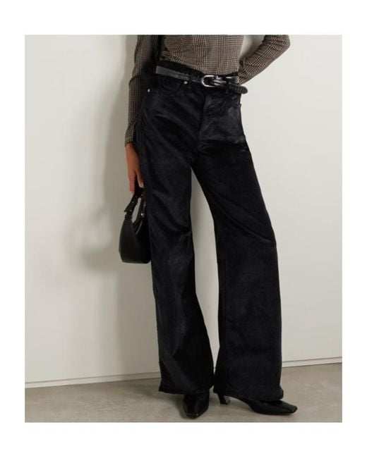 Veronica Beard Black Wide-Leg Casual Pants