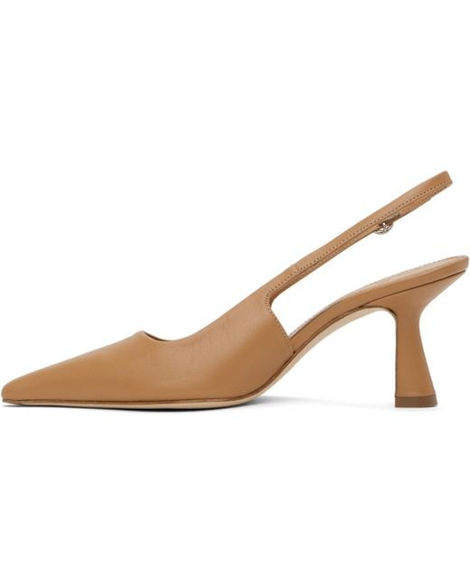 Aeyde Brown Fernanda Leather Lace-Up Pumps