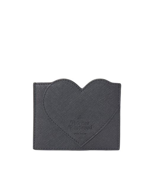 Vivienne Westwood Blue Heart-Shaped Card Holder