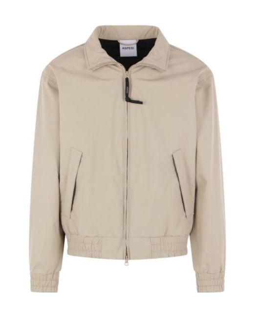 Aspesi Natural Elasticated-Trim Jacket for men