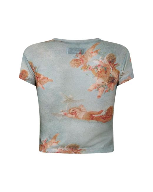 Vivienne Westwood Gray Printed Short-Sleeve Fitted T-Shirt