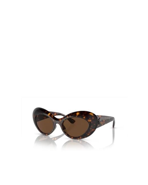 Versace White Eyewear Oval-Frame Sunglasses