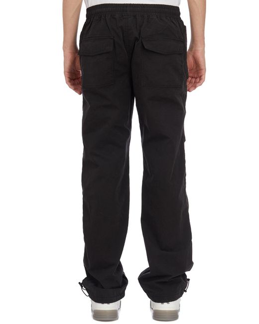 Represent Black Elastic Waist Casual Pants for men