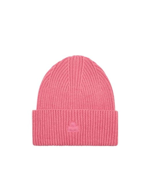 Isabel Marant Pink Logo Knit Hat