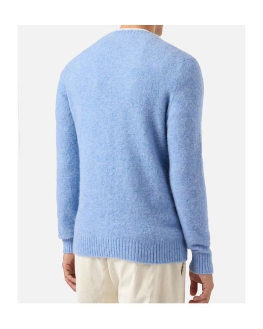 Mc2 Saint Barth Blue Regent Crewneck Knitted Jumper for men