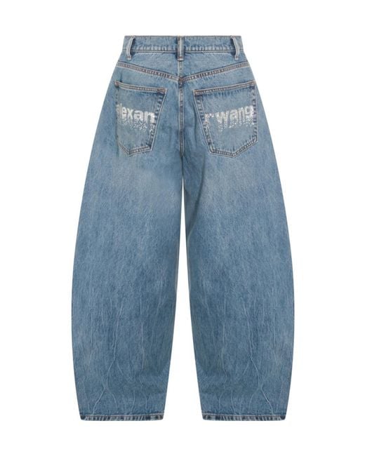 Alexander Wang Blue Wide-Leg Jeans