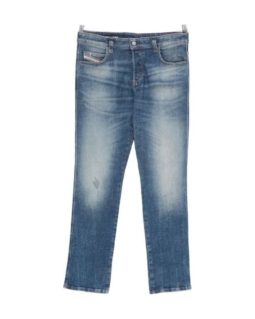 DIESEL Blue 1993 D-Vyl Straight Leg Jeans for men