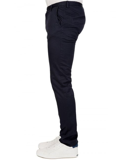 Boss Blue Logo Details Casual Pants for men