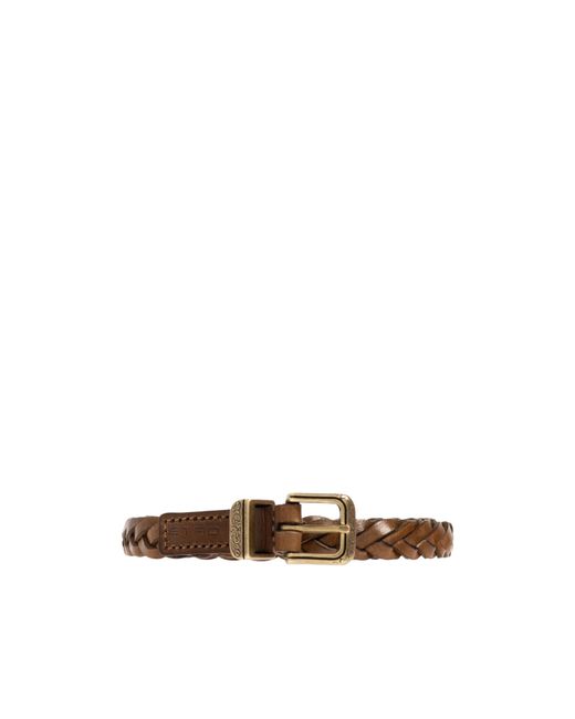Etro Multicolor Braided Leather Belt