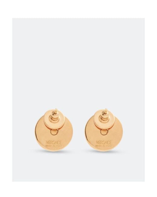 Versace Pink Medusa Biggie Stud Earrings