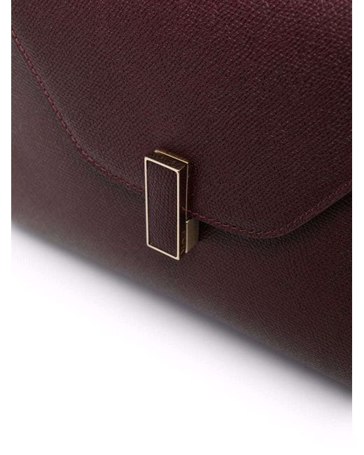 Valextra Purple Iside Medium Tote Bag
