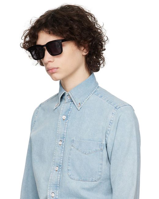 Tom Ford Gray Square Sunglasses for men