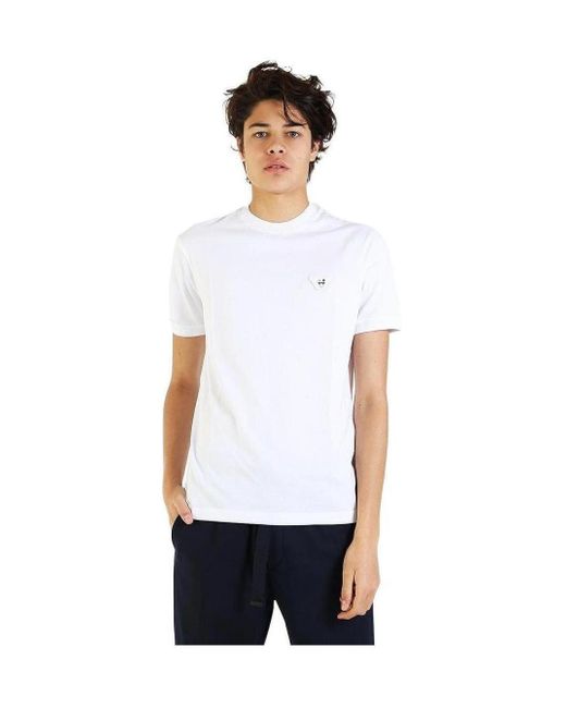 Emporio Armani White Logo T-Shirt for men