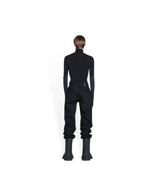 Balenciaga Black Straight Leg Jeans for men