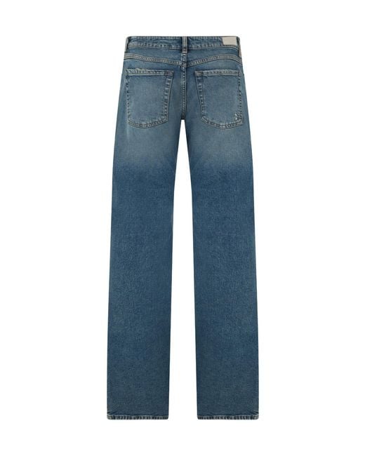 ICON DENIM Blue Straight-Leg Jeans
