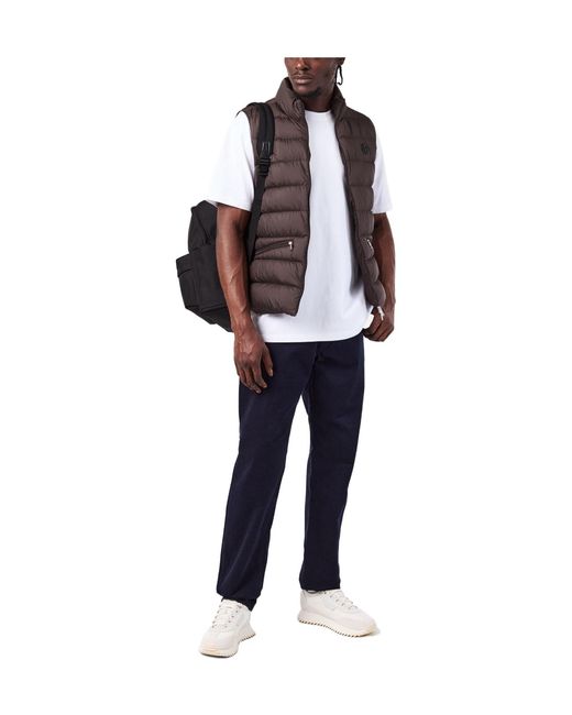 Moncler Brown Sleeveless Down Vest for men