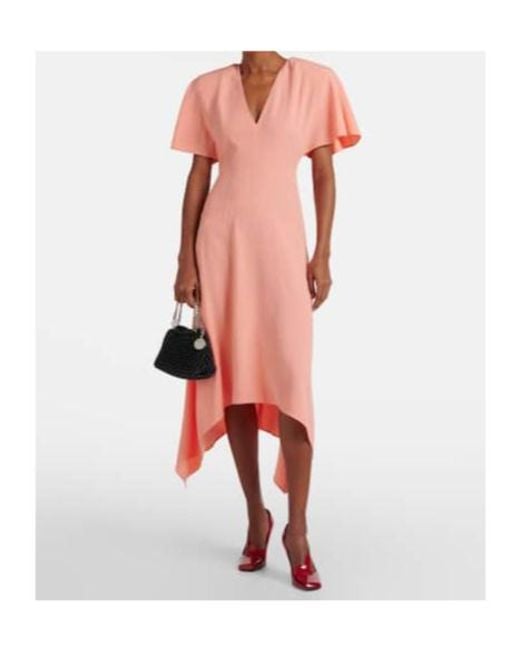 Stella McCartney Pink Draped Cocktail Dress
