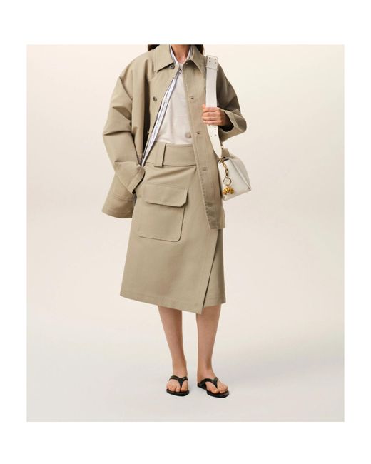 AMI Natural Patch-Pocket Worker Jacket for men
