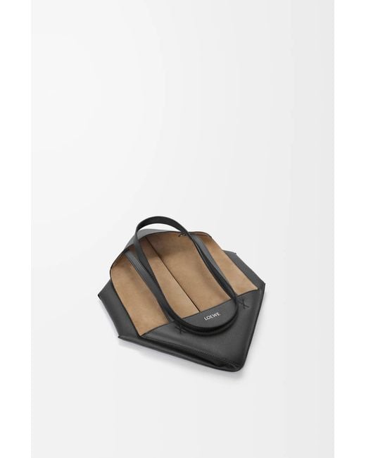 Loewe Black Medium Puzzle Fold Horizontal Tote Bag