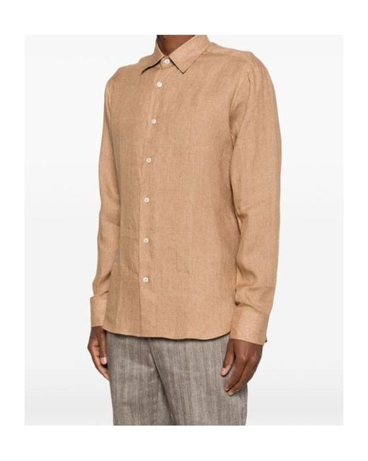 Brioni Natural Long Sleeve Shirt for men