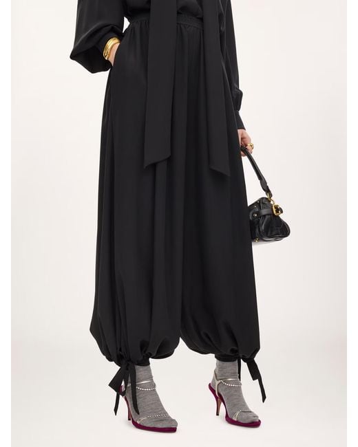 Chloé Black Chloé Fluid Pleated Pants
