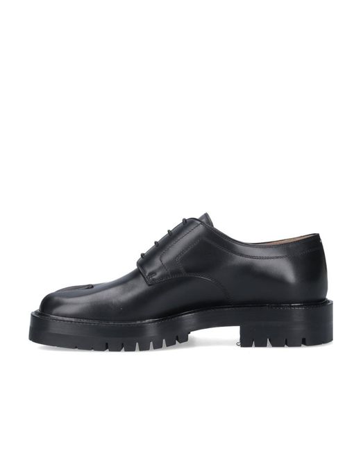 Maison Margiela Black Tabi Derby Lace-Up Shoes for men
