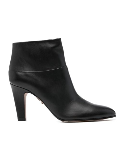 Chloé Black Leather Ankle Boots