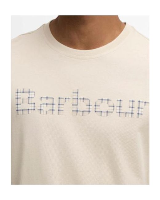 Barbour Natural Short Sleeve Crewneck T-Shirt for men