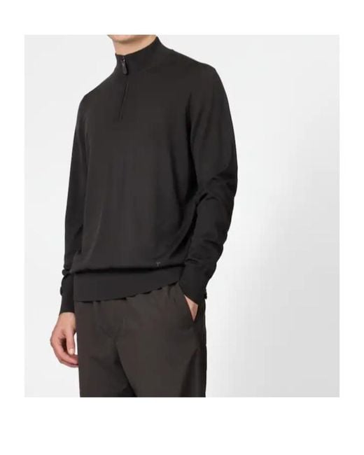Tod's Black Long-Sleeved Sweater for men