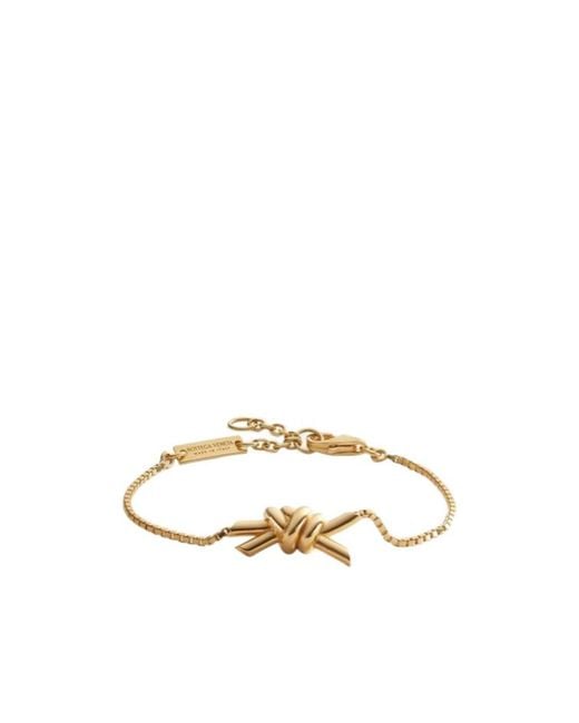 Bottega Veneta Metallic Knot Bracelet