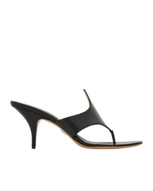 Ferragamo Black Ferragamo Graphic Detailed Sandals
