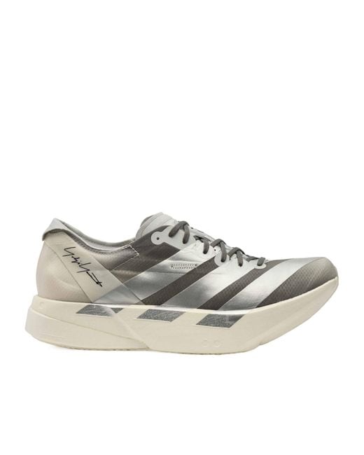 Y-3 Gray Color Block Sneakers for men