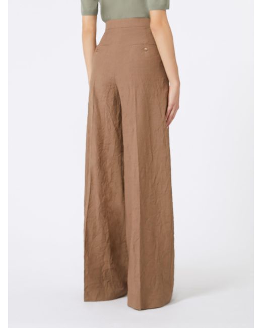 Max Mara Brown Woollen Cloth Trousers