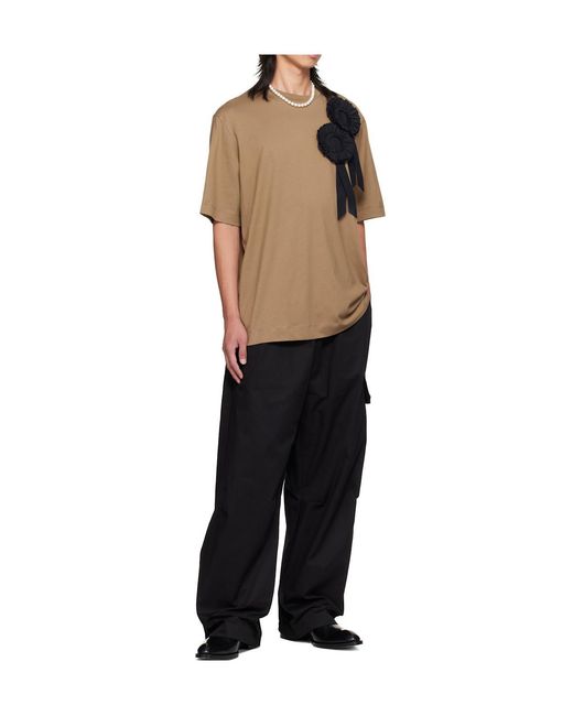 Simone Rocha Multicolor Ruffled Rose Bow Loose T-Shirt for men