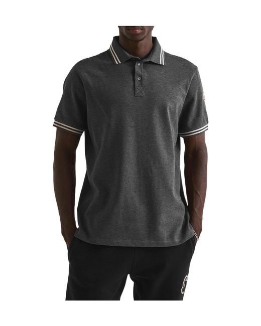 Moncler Gray Short-Sleeve Pique Polo Shirt for men