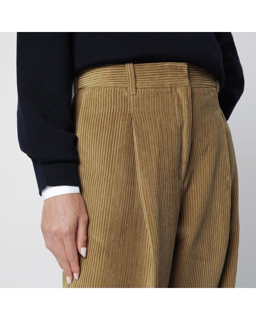 Rohe Multicolor Corduroy Trousers With Belt Loops