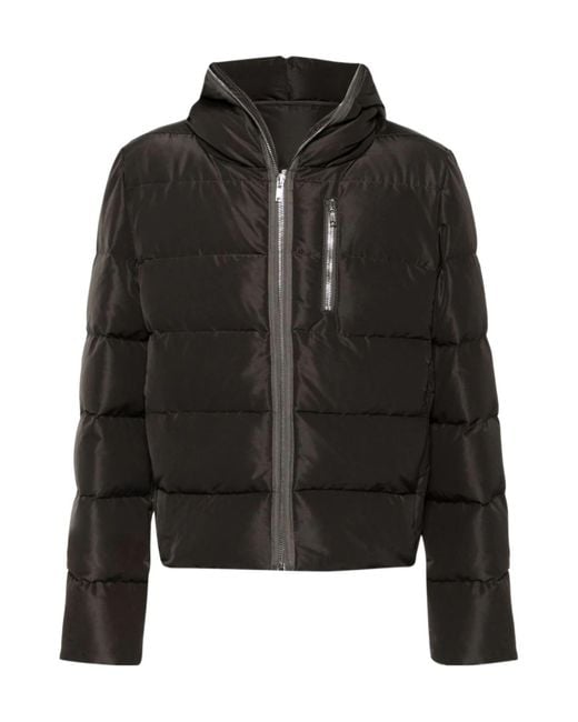 Rick Owens Black Sealed Puffer Jacket for men