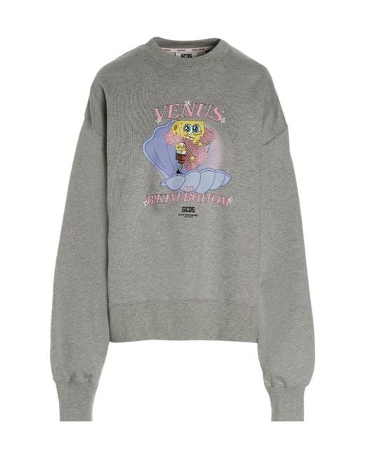Gcds Gray 'Venus' Capsule Spongebob Sweatshirt