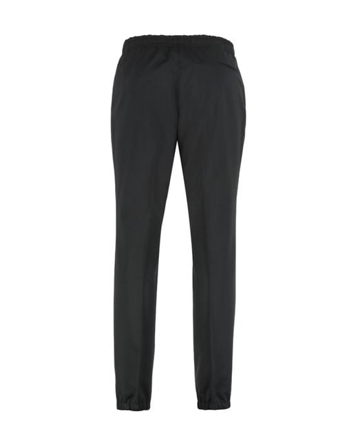 Zegna Black Straight-Leg Tailored Trousers for men