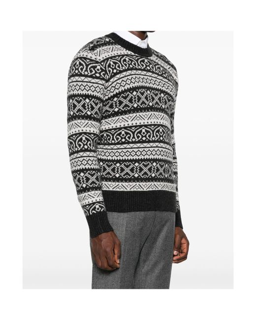 Eleventy Gray Long-Sleeved Sweater for men