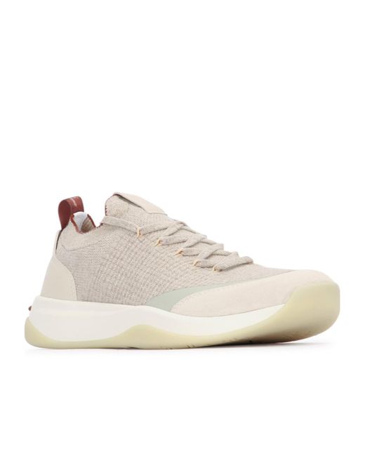 Loro Piana Natural Round-Toe Casual Sneakers for men