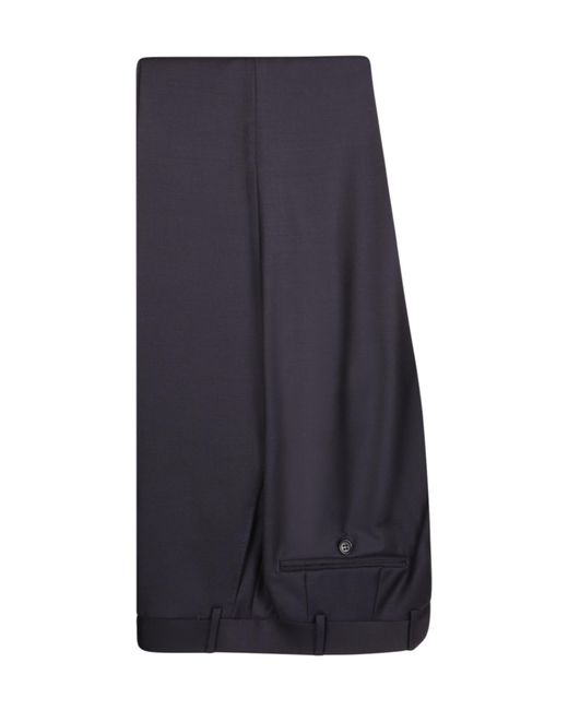 Canali Blue Single-Breasted Two-Piece Suit for men