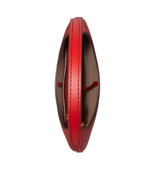 Tory Burch Red Pierced Shoulder Bag