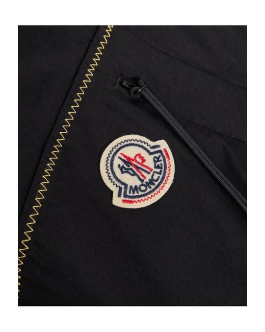 Moncler Black Comfortable Cotton Shorts for men